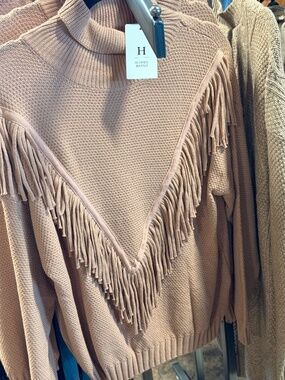 Sweater with Fringe- Ladies